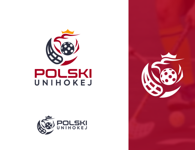Projektowanie logo dla firm,  Logo dla Polskiego Związku Unihokeja, logo firm - Polski Unihokej